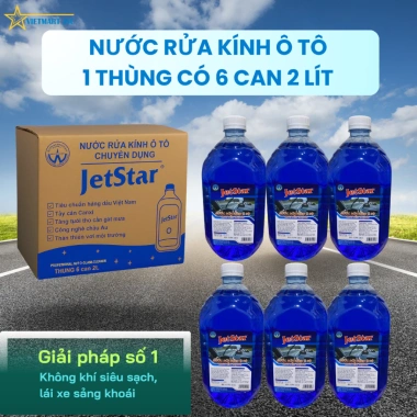 Giảm giá Nước rửa kính ô tô 1 thùng 6 can 2 lít chính hãng - Chỉ 166.600₫, phù hợp mọi dòng xe