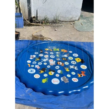 Giảm Giá Thảm Phao Phun Nước 170/150/100cm - Bơi An Toàn Cho Bé, Phong Cách Bể Bơi 2