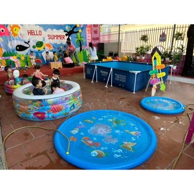 Giảm Giá Thảm Phao Phun Nước 170/150/100cm - Bơi An Toàn Cho Bé, Phong Cách Bể Bơi 9