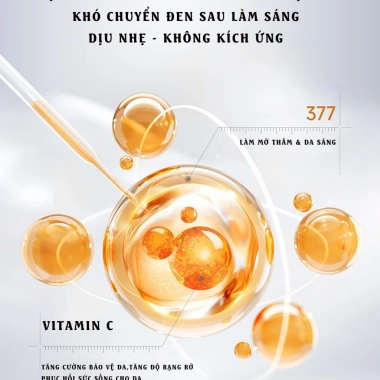 Giảm thâm nám chính hãng Vitamin C + Niacinamide 9% – Dưỡng sáng da nhạy cảm 100ml – 187k