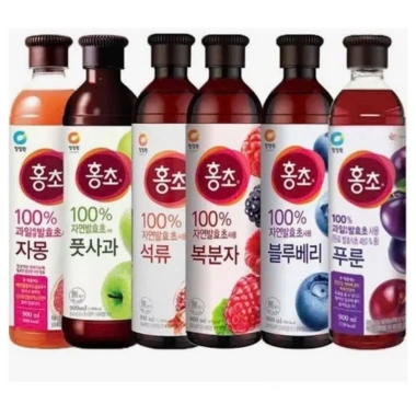 Giấm uống trái cây lên men tự nhiên Hongcho Daesang O FOOD 500ml-900ml Hàn Quốc giảm giá 106k, hỗ trợ tiêu hoá tốt.