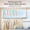 Giàn Phơi Ban Công Đa Năng – Sào Phơi Quần Áo Không Khoang Đục, Điều Chỉnh Chiều Cao, Giá 309.000₫ 5