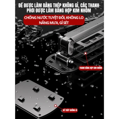 Giàn Phơi Gấp Gọn HIKARI EA-09 Nhôm Không Gỉ, Không Khoan Đục, Chịu Tải Cao 7 Giàn Phơi Gấp Gọn HIKARI EA-09 Nhôm Không Gỉ, Không Khoan Đục, Chịu Tải Cao 7