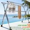 Giàn Phơi Quần Áo Inox Thông Minh Gấp Gọn Bánh Xe 1.6-2.4m Tiết Kiệm Không Gian