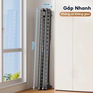 Giàn Phơi Quần Áo Nhôm Gấp Gọn 40 Lỗ Sấy Độc Lập và Lưới Sấy - 699.000 VNĐ 8