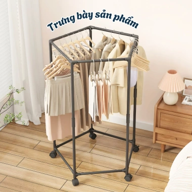 Giàn Phơi Quần Áo OMI 2 Tầng Khung Thép Đa Năng, Bánh Xe 360 độ, Giá 185.500₫ 4 Giàn Phơi Quần Áo OMI 2 Tầng Khung Thép Đa Năng, Bánh Xe 360 độ, Giá 185.500₫ 4