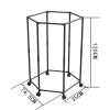 Giàn Phơi Quần Áo OMI 2 Tầng Khung Thép Đa Năng, Bánh Xe 360 độ, Giá 185.500₫ 9