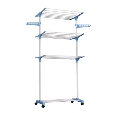 Giàn phơi quần áo thông minh 6 cánh bánh xe - Di động, giá 419.000₫