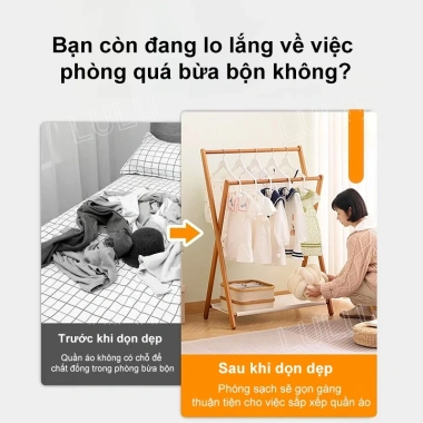 Giàn Phơi Quần Áo Tre Cao Cấp SUNNY BIERE Gấp Gọn - Giá Ưu Đãi 158.781 VND