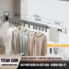 Giàn Phơi Quần Áo Treo Tường Gấp Gọn Hợp Kim Nhôm Không Cần Khoan, Diện Tích Nhỏ 240k 10