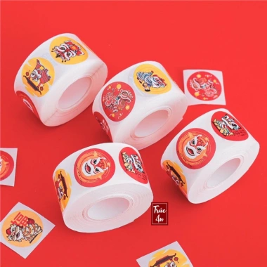 Giao đơn từ 30k - 50 tem dán Lân Tết tròn 3.8cm in bóng, sắc nét, giá chỉ 27.000đ cho Năm Mới New Year 2 Giao đơn từ 30k - 50 tem dán Lân Tết tròn 3.8cm in bóng, sắc nét, giá chỉ 27.000đ cho Năm Mới New Year 2