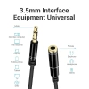 Giao hàng nhanh Cáp nối dài 3,5mm Aux 1-3m Nam sang Nữ có Mic cho điện thoại PC Laptop 3