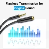 Giao hàng nhanh Cáp nối dài 3,5mm Aux 1-3m Nam sang Nữ có Mic cho điện thoại PC Laptop 4
