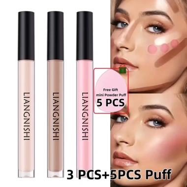 Giao hàng nhanh, quà tặng miễn phí – Jingnishi Contouring Liquid Matte Oil Control Foundation + Phấn má hồng che khuyết điểm chống nước, lâu trôi 56.100₫ 2