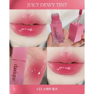 Giao Hoả Tốc Son Tint DASIQUE Bóng Bền Màu Nhẹ - Juicy Dewy Tint, Môi Chuẩn Hàn, Giá 340k