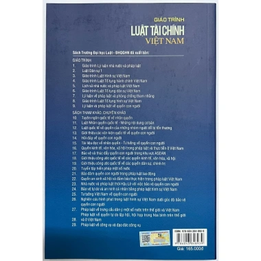 Giáo Trình Luật Tài Chính Việt Nam - Sách Học Tài Chính, Giá Ưu Đãi 156.750 VNĐ 2