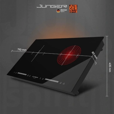 [GIAO TRƯỚC TẾT] Bếp đôi hồng ngoại JUNGER JG CEJ-203-IF 4.200W - Cân nồi, 2 điều khiển, BH 36 th, giá 11.990.000 6