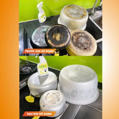 GIAO VÀO M7 Xịt Tẩy Đa Năng SARO - Bỏ Vết Bẩn Cứng Đầu, Khử Mùi 89.000 VND