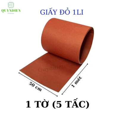 Giấy 1 Li 50x100cm Đỏ và Vàng - Khuôn biến áp, bẻ khuôn, giá 28.080₫