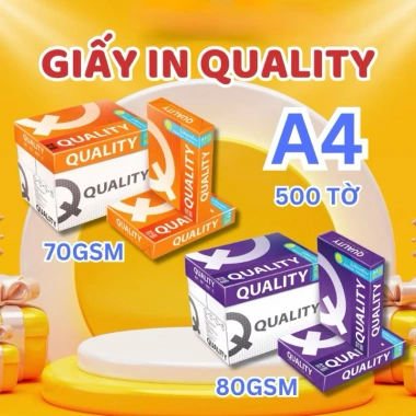 Giấy A4 70-80gsm Thái Lan, 5 Ream – In Laser, In Phun, Chất Lượng Cao, 455.000₫