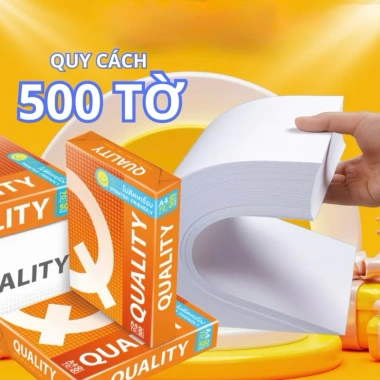 Giấy A4 70-80gsm Thái Lan, 5 Ream – In Laser, In Phun, Chất Lượng Cao, 455.000₫