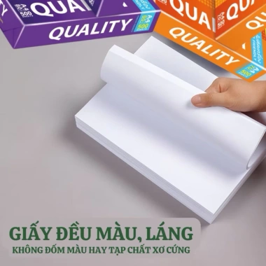 Giấy A4 70-80gsm Thái Lan, 5 Ream – In Laser, In Phun, Chất Lượng Cao, 455.000₫