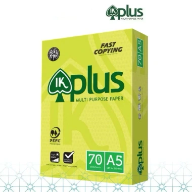 Giấy A5 Double A IK Plus Excell 70gsm - In 2 mặt, màu trắng sáng, sắc nét cao, không kẹt - 44.000 VND