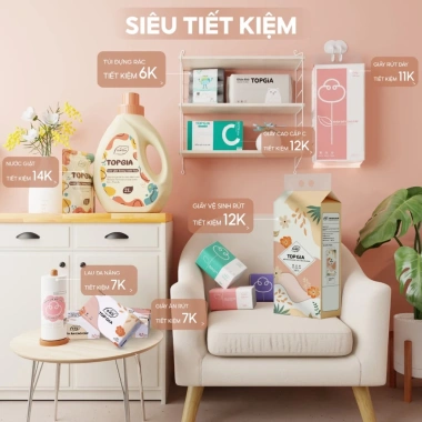 Giấy ăn Gấu Trúc Top Gia 30 gói 4 lớp mix 3 màu - Siêu mềm, thấm hút, giá 45.000 VND 4 Giấy ăn Gấu Trúc Top Gia 30 gói 4 lớp mix 3 màu - Siêu mềm, thấm hút, giá 45.000 VND 4