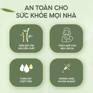 Giấy ăn gấu trúc Top Gia 30 gói 46g bột tre nguyên chất an toàn mềm mịn giảm giá 95.000₫