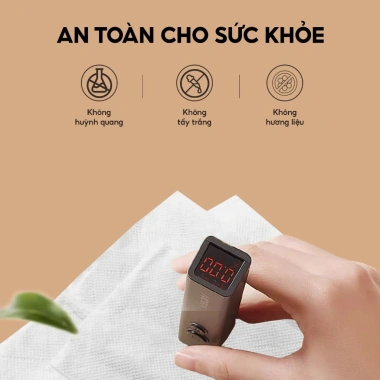 Giấy ăn rút đa sắc Topgia 30 gói 240 tờ 4 lớp dập vân 4D cấp, mềm mịn, thấm hút 4