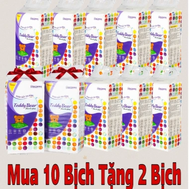 Giấy Ăn Rút TEDDY BEAR 4 Lớp Cao Cấp, Khăn Giấy Treo Tường Đa Năng, 155.000 VNĐ