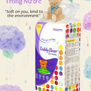 Giấy Ăn Rút TEDDY BEAR 4 Lớp Cao Cấp, Khăn Giấy Treo Tường Đa Năng, 155.000 VNĐ 3 Giấy Ăn Rút TEDDY BEAR 4 Lớp Cao Cấp, Khăn Giấy Treo Tường Đa Năng, 155.000 VNĐ 3