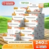 Giấy ăn rút Topgia 240 tờ 4 lớp đa sắc, dập vân 4D, mềm mịn, thấm hút tốt 62.000đ 10