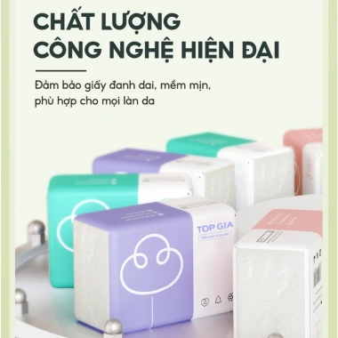 Giấy ăn rút TopGia cao cấp thùng 30 gói nhỏ tiện lợi giá 175.000 VND giảm mạnh 5