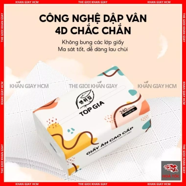 Giấy Ăn Top Gia Đa Sắc 40 Gói - 240 Tờ 4 Lớp, Khăn Giấy và Giấy Vệ Sinh Chính Hãng 100k 3 Giấy Ăn Top Gia Đa Sắc 40 Gói - 240 Tờ 4 Lớp, Khăn Giấy và Giấy Vệ Sinh Chính Hãng 100k 3
