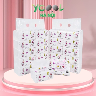 Giấy ăn YCOOL giấy rút thùng 30 gói 300 tờ trắng Hello Kitty - Giá chỉ 119.000₫ 9 Giấy ăn YCOOL giấy rút thùng 30 gói 300 tờ trắng Hello Kitty - Giá chỉ 119.000₫ 9