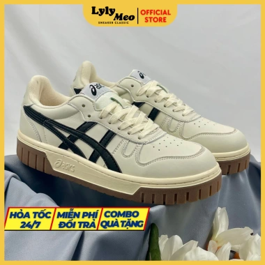 Giày Asics Court MZ Cream Black Gum Full Box – Hàng chuẩn 1:1, giảm giá 550k