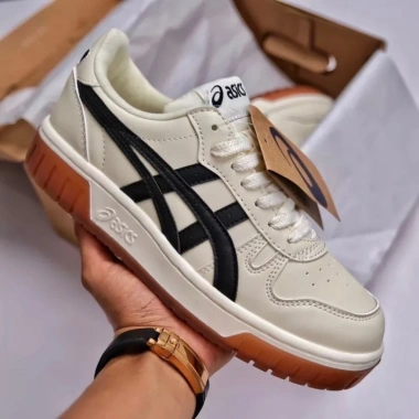 Giày Asics Court MZ Cream Black Gum nam nữ - Bản cao cấp, full phụ kiện, chỉ 344.000đ