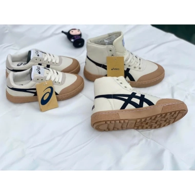 Giày Asics Court Trail cao cổ đế cao su chống trơn trượt, đế nâu bản siêu cấp chính hãng, giảm giá 199.500₫