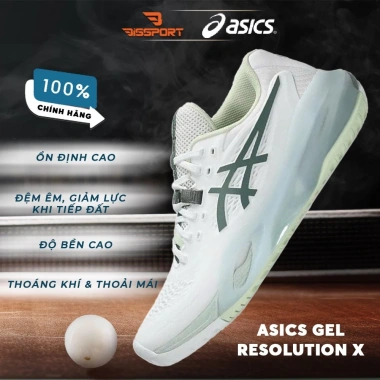 Giày Asics Gel Resolution X Tennis Pickleball Xanh Matcha – Ổn Định, Thoáng Khí, Nhẹ, Giảm Chấn 5