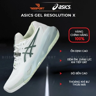 Giày Asics Gel Resolution X Tennis Pickleball Xanh Matcha – Ổn Định, Thoáng Khí, Nhẹ, Giảm Chấn 7