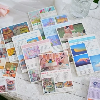 Giấy báo decor hộp quà hiện đại cổ điển, mẫu Bullet Journal đa hoạ tiết, giá 15.582 VND