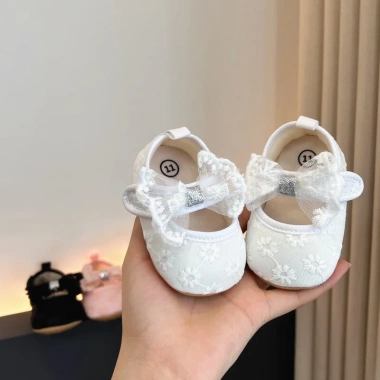 Giày Bé 0-1 Tuổi Công Chúa Chống Rơi Đế Mềm Thoáng Khí, An Toàn 0-6-12 Tháng - Giá ưu đãi 281k