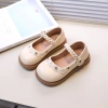 Giày bé gái mùa thu 2.026 PU mềm mại, đế bệt, thêu pha lê thời trang - 278k 6