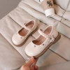 Giày bé gái mùa thu 2.026 PU mềm mại, đế bệt, thêu pha lê thời trang - 278k 11