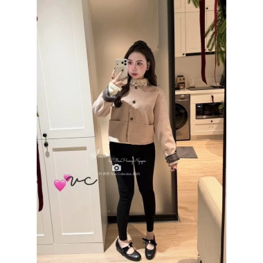 Giày bệ nơ da mềm 2 màu đen-kem, độn 3cm, size 35-39, giảm giá 520k
