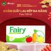 Giấy Bếp FAIRY Đỏ Cao Cấp 100 Tờ Mềm Mịn Thấm Hút Dầu Lau Chùi Tiện Lợi