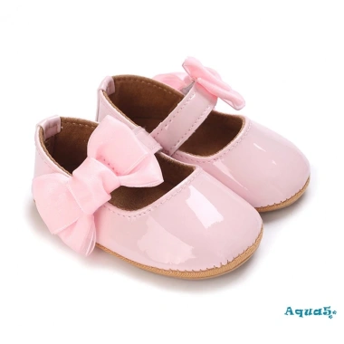 Giày bệt Aqua-Baby bé gái trơn màu dễ thương, đế mềm, nơ trang trí, chống trượt - Giá ưu đãi 119.664₫