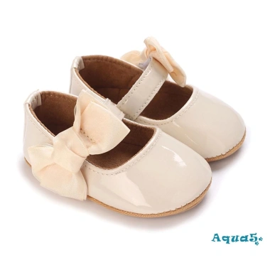 Giày bệt Aqua-Baby bé gái trơn màu dễ thương, đế mềm, nơ trang trí, chống trượt - Giá ưu đãi 119.664₫