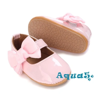 Giày bệt Aqua-Baby bé gái trơn màu dễ thương, đế mềm, nơ trang trí, chống trượt - Giá ưu đãi 119.664₫